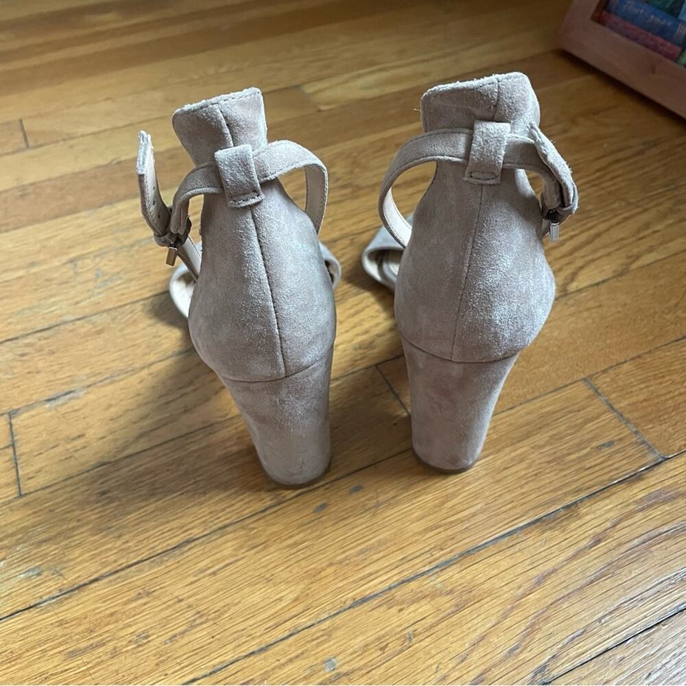 Vince Camuto Tan Heeled Sandals with Ankle Strap - Picture 6 of 10